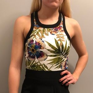 Forever 21 XXI flower and black flowy dress Size S